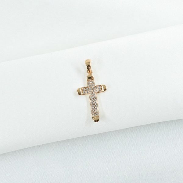 پلاک کوچک صلیب طلایی